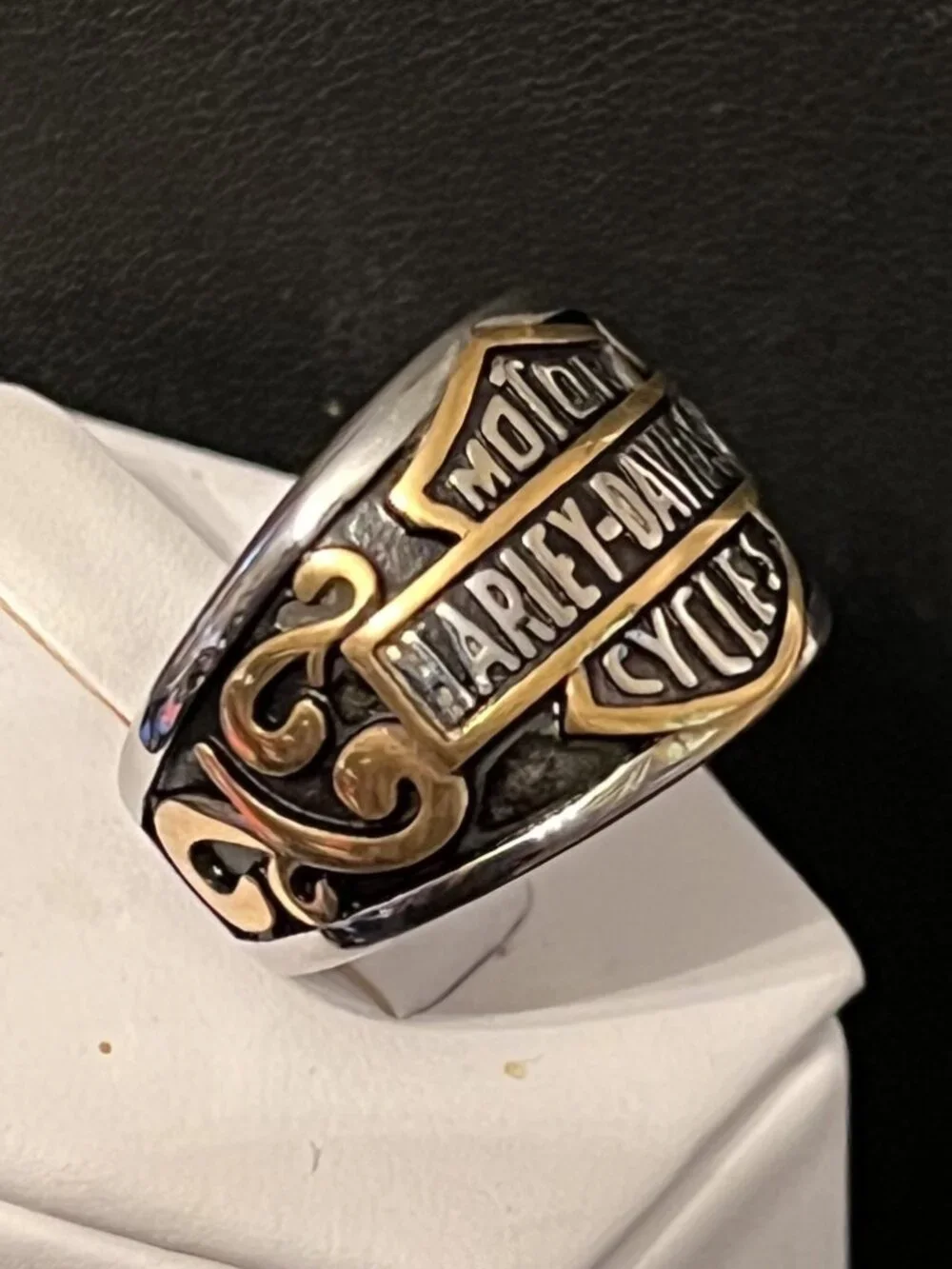 Harley Davidson Motorcycles Bar and Shield Ring Size 9, 10, 11.5, 13, 13.5 (376)